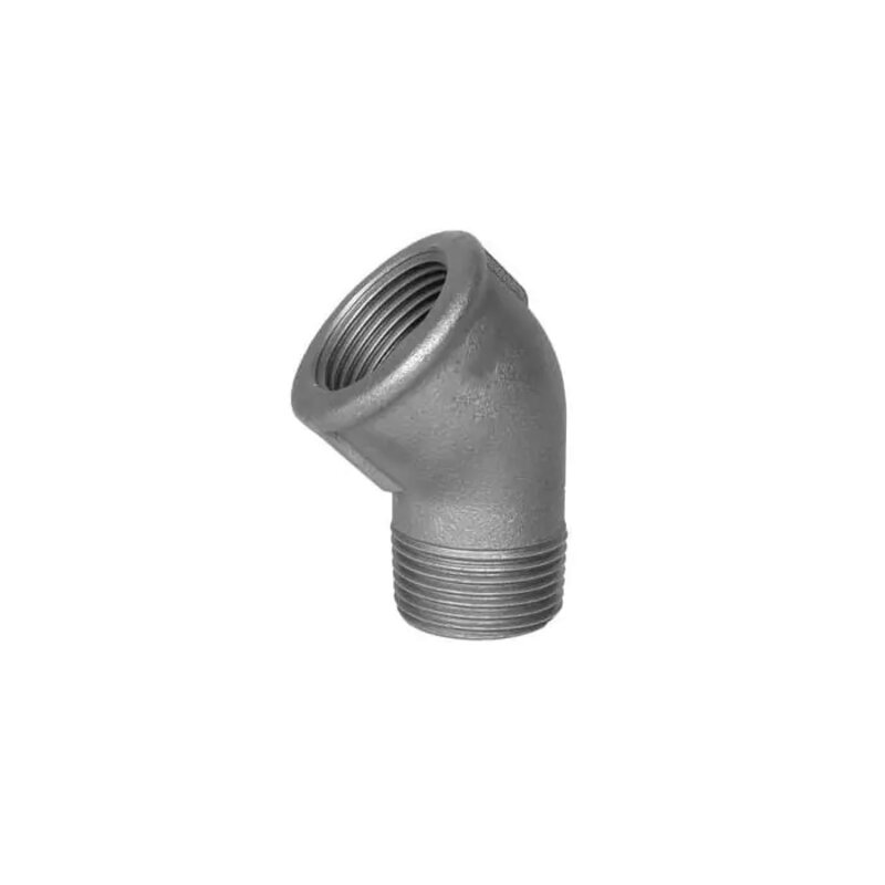 1 1/2" MxF 45 Elbow Black Malleable 156/121/A4-48