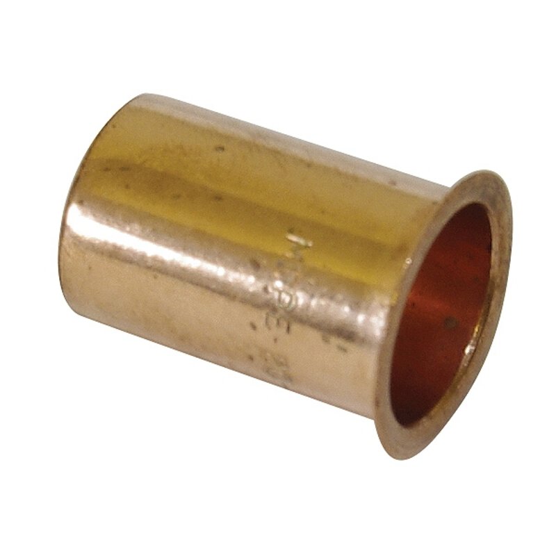 20mm Poly Stopcock Insert / MDPE Pipe Liner - Copper
