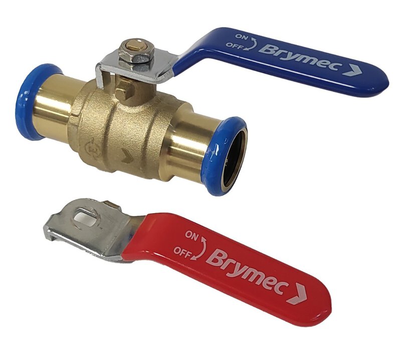 28mm Press Fit DZR Brass Ball Valve - M Profile PN16