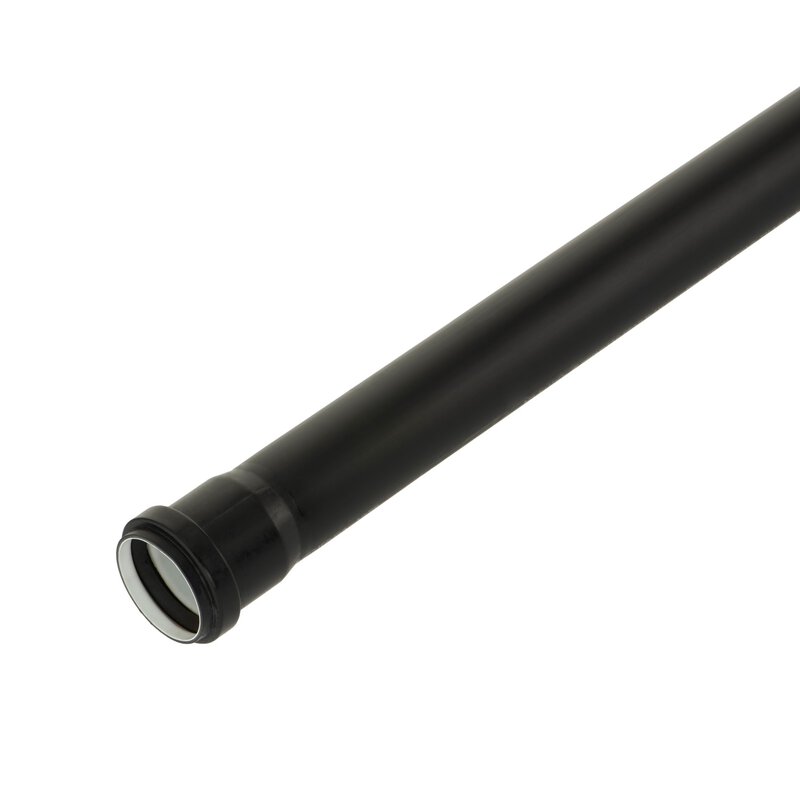 160mm x 3m VOX Acoustic dB12 Single Socket Waste Pipe