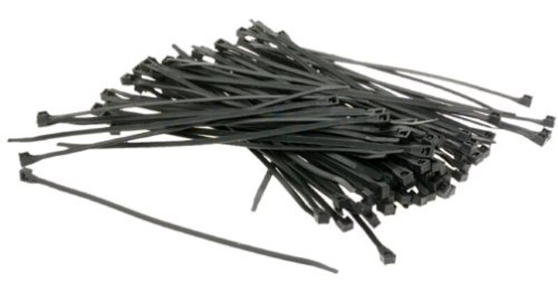 Nylon Cable Ties Black - 370 x 4.8mm (Pk100)
