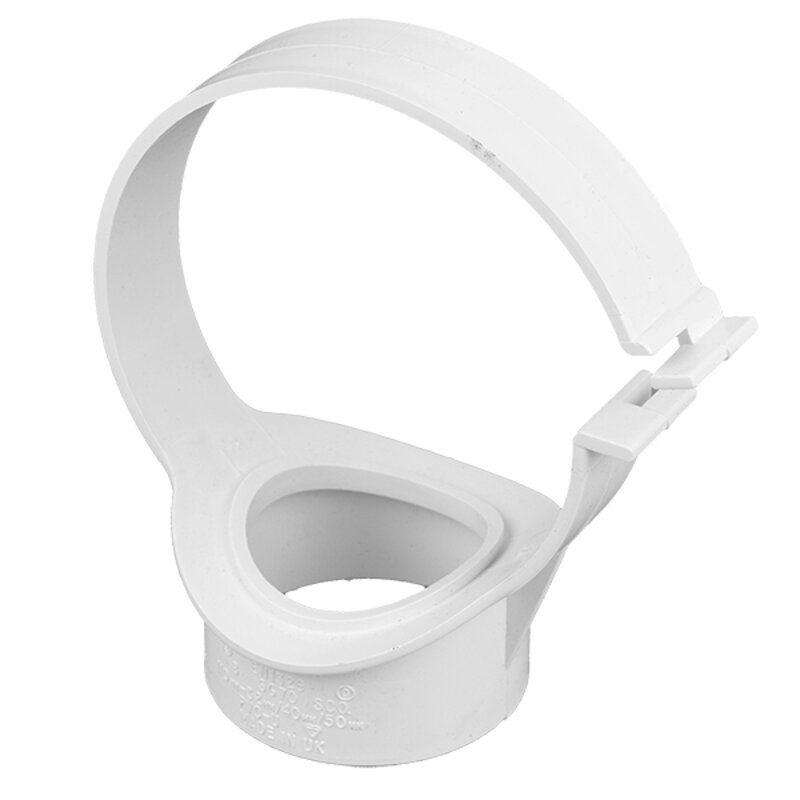 4"/110mm Strap Boss 2" Outlet - White