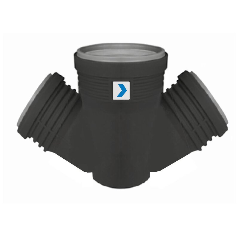 50mm 45 Double Y Branch - 3 Socket VOX Acoustic dB12 Waste Fitting