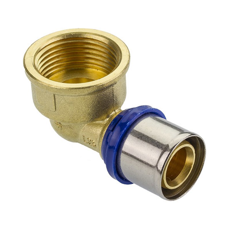 25mm x 1" WRAS Female Iron Elbow Multilayer Press Fitting