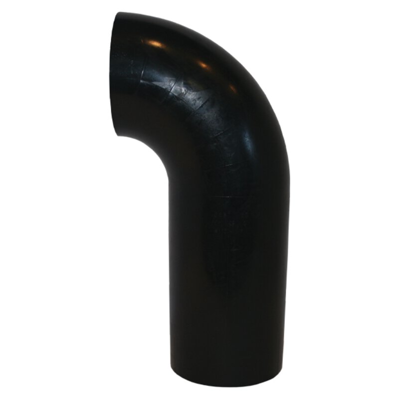 50mm 90° HDPE Swept Radius Bend Long Spigot