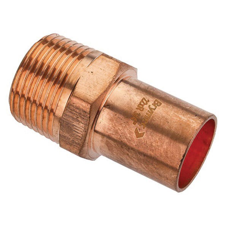 15mm x 1/2" Copper-Press Plug-In Male Adapter (M-Profile)