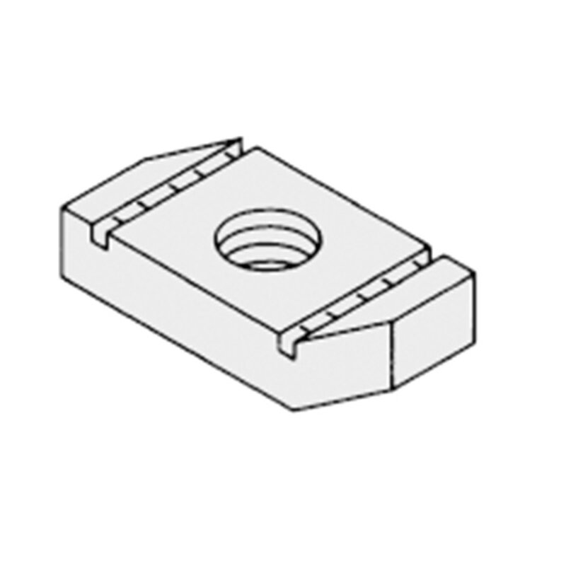 M6 No Spring Channel Nuts - CNP6 (Pk100)