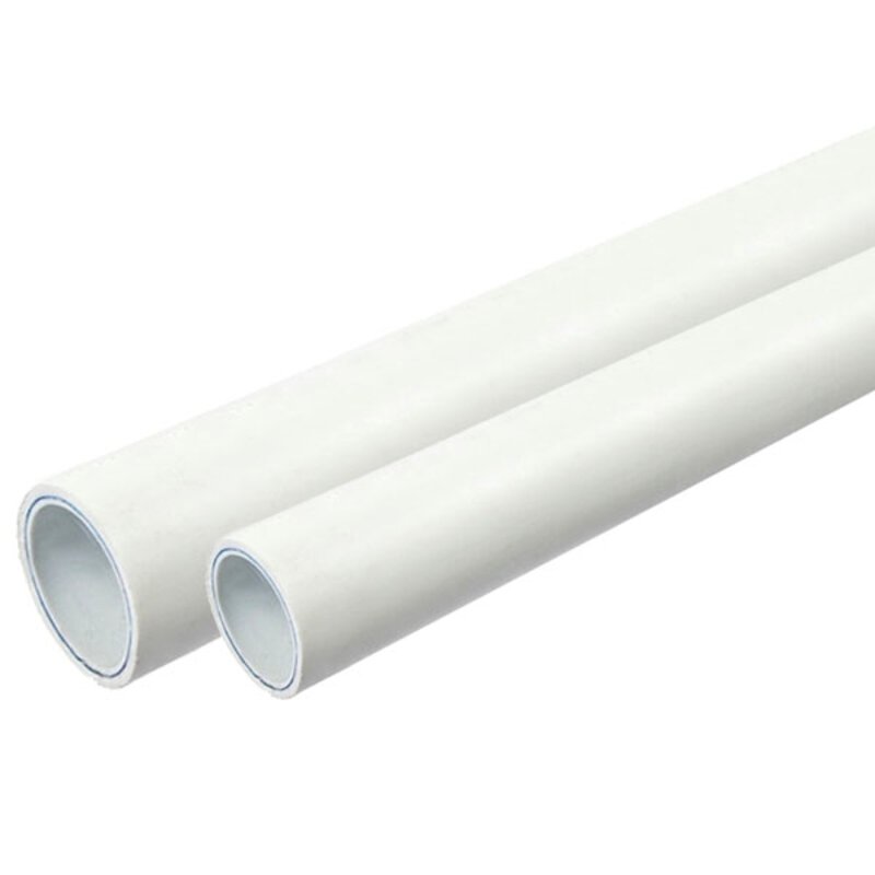 15mm x 3m Polybutylene Barrier Straight Pipe - White