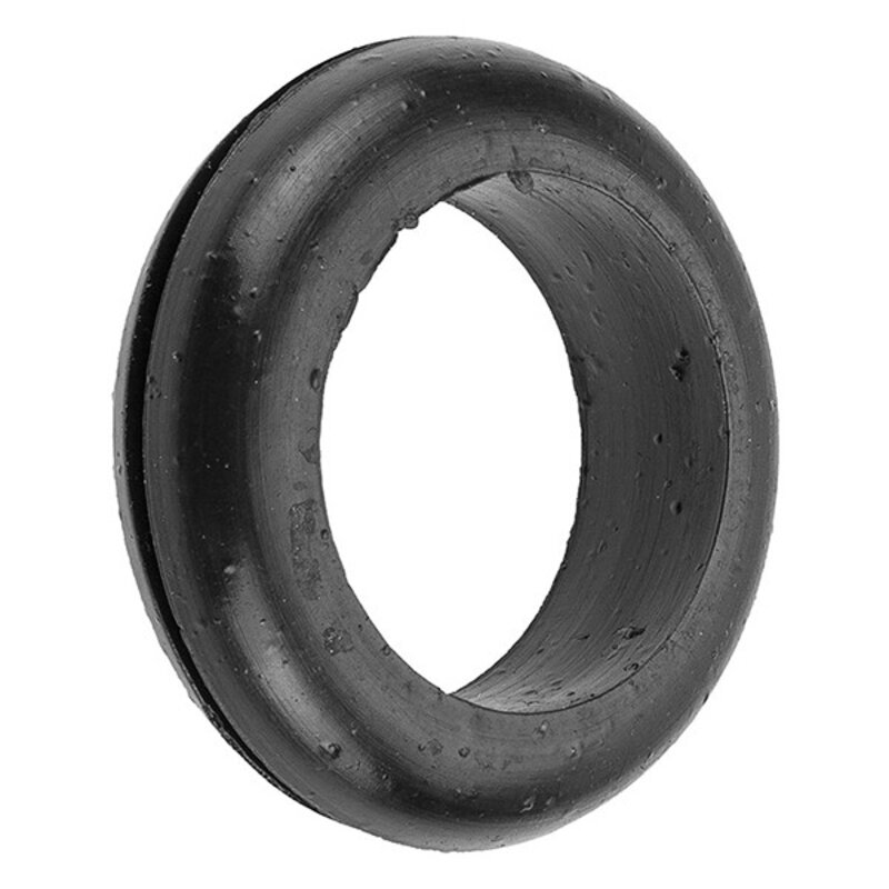 25mm Black Rubber Grommet - Open (Pk100)