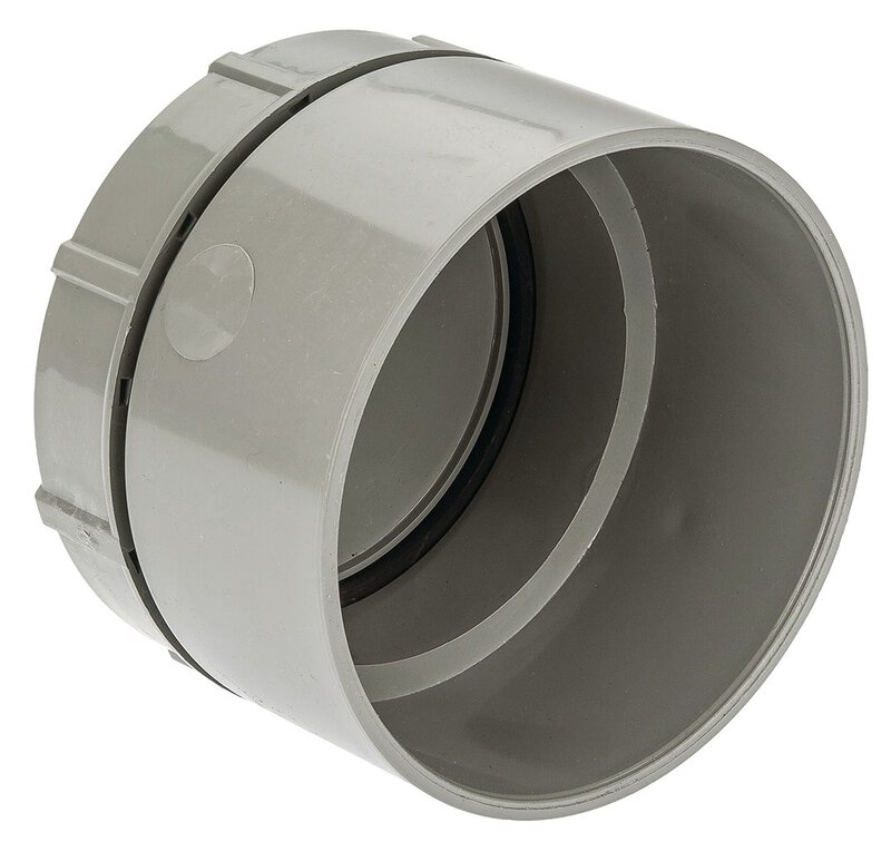 4"/110mm Access Plug Solvent Grey (Spigot Tail)