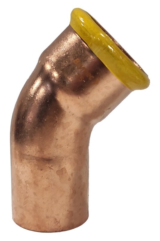 54mm 45 M/F Gas Copper-Press Bend (M-Profile)