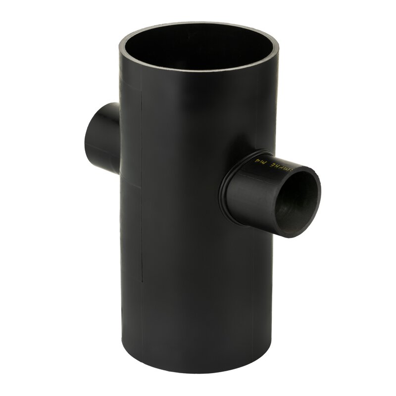 110 x 50mm 88° HDPE Reducing Short Double Branch