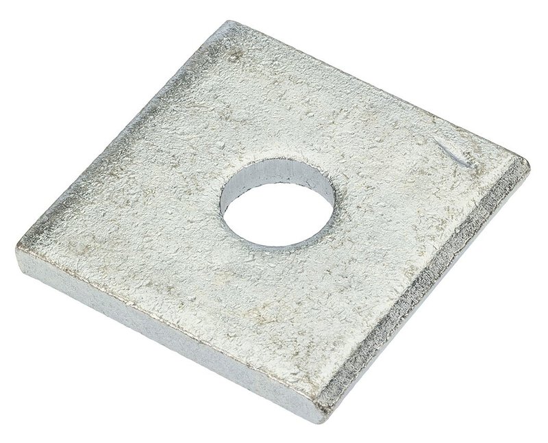 M16 Square Plate Washer 3mm thick - 50x50x3mm (Pk100)