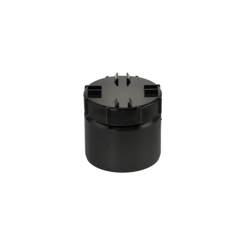 4"/110mm Access Plug Spigot Tail Solvent Black