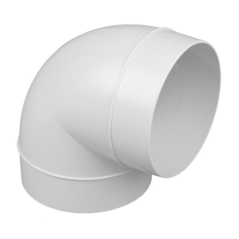 125mm Round PVC 90° Bend 