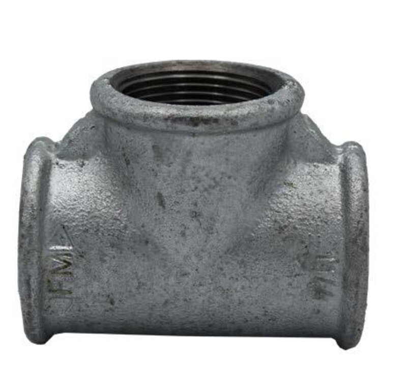 1" 90 Galv Equal Tee Malleable 161/130/B1