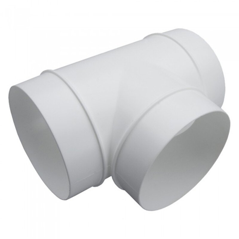 125mm Round PVC Equal Tee 