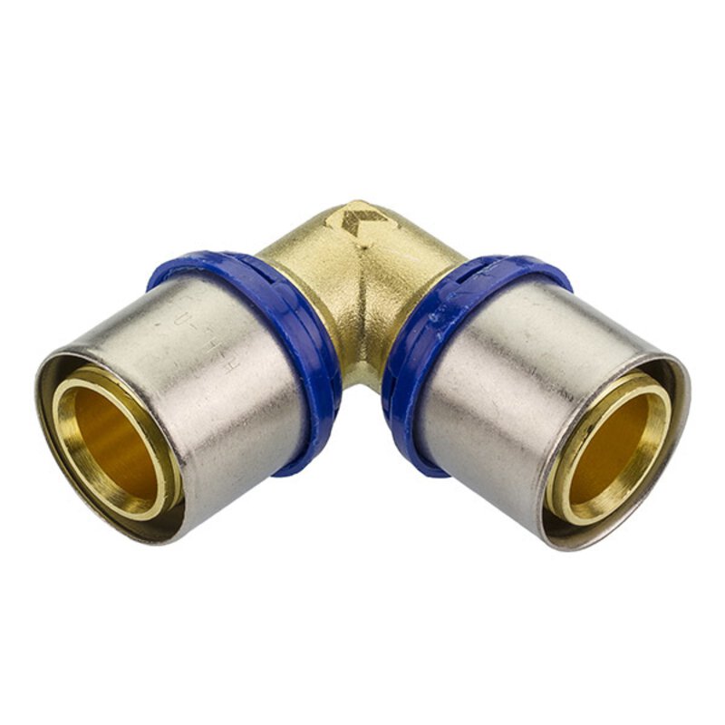 63mm Pexal Brass 90 Elbow Multilayer Crimp Fitting