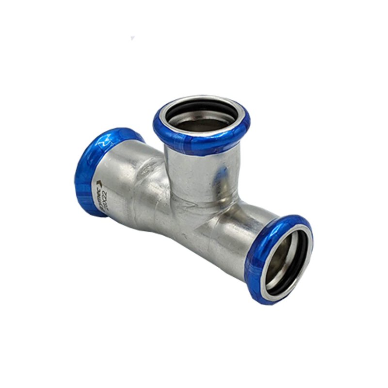 54 x 35 x 54mm Stainless-Press Reducing Tee (M-Profile)