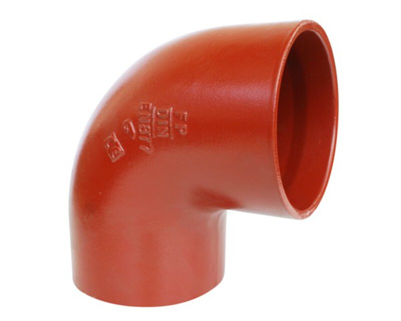 CIS 200mm x 88° Bend Cast Iron Fitting