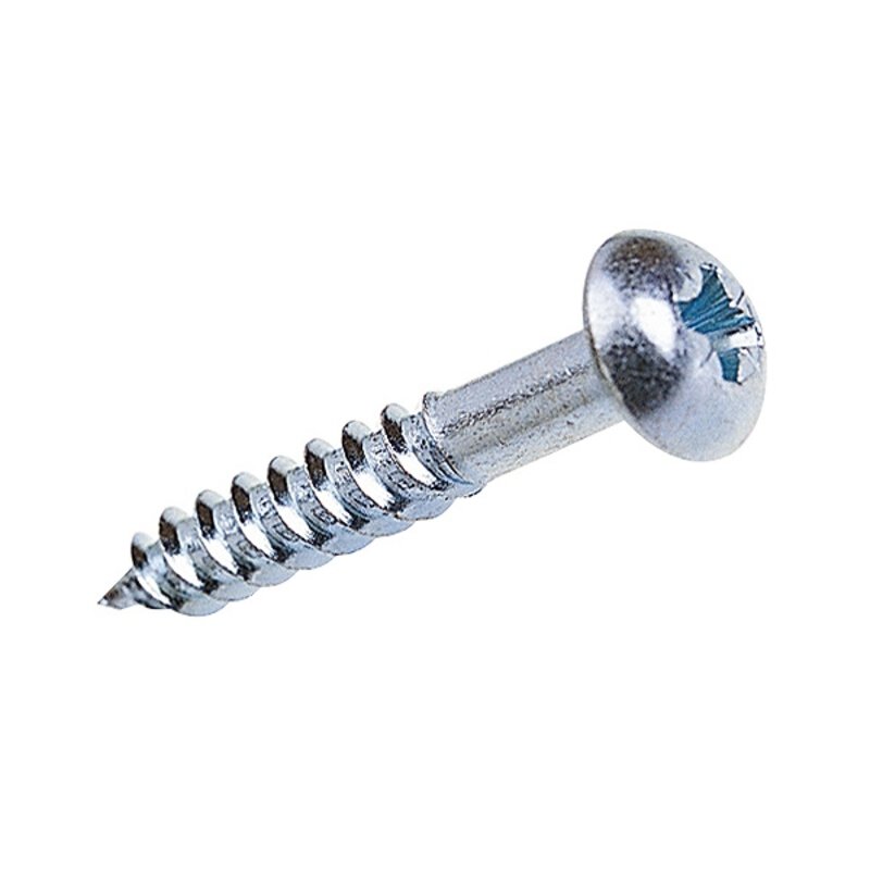 Woodscrew - Round Head - 10 x 1 1/2" (Pk200)