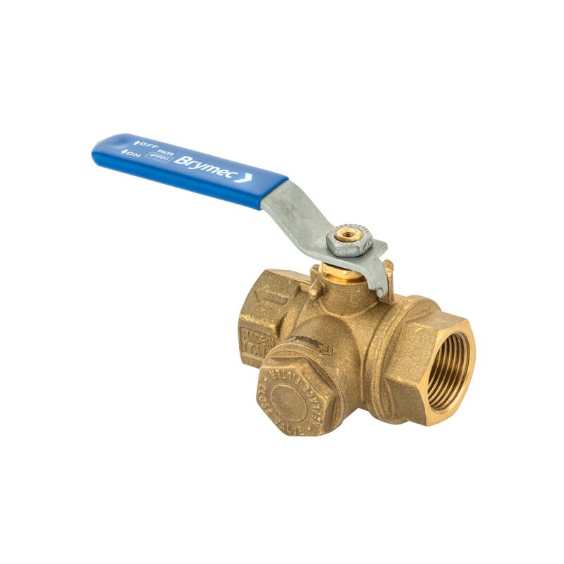 1/2" Brass Filter Ball Valve c/w Removable Strainer