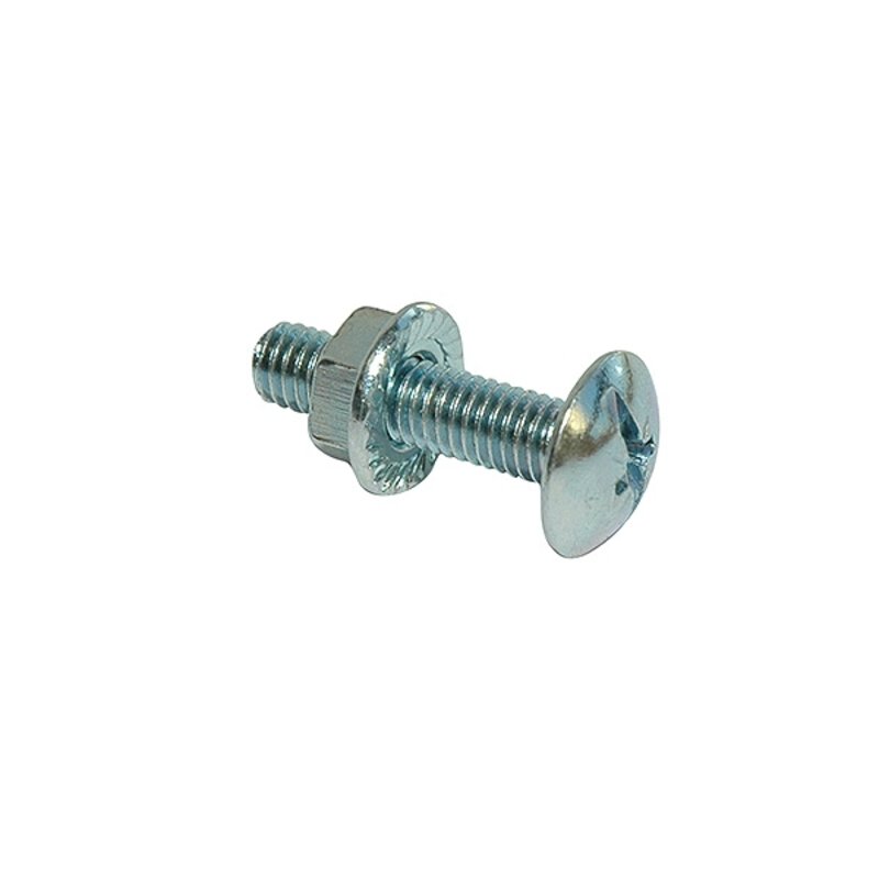 M6 x 20 Quick Roofing Nut & Bolts (Pk200)