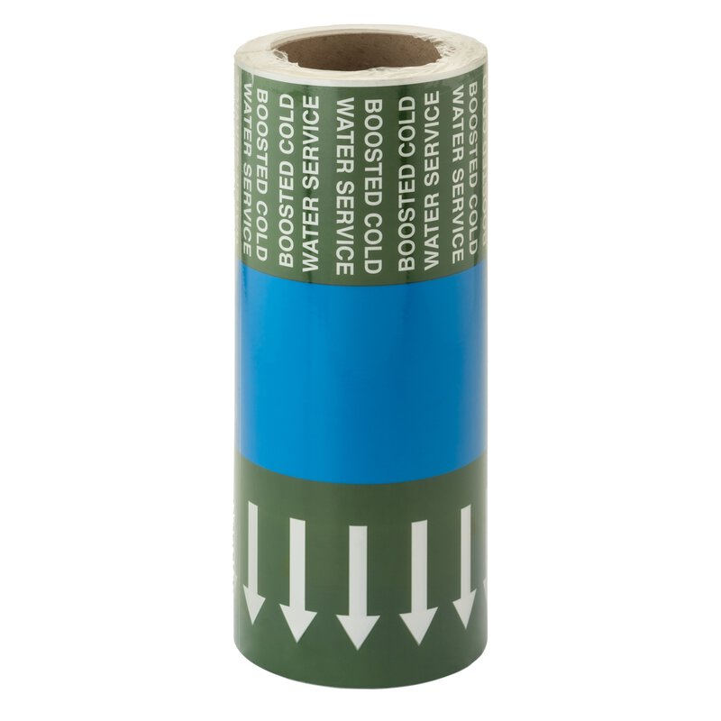 "Boosted CWS" Pipeline Arrow ID Tape 33m BS1710:2014