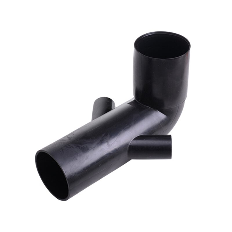 110x110mm 90° HDPE Long WC Adaptor Double side inlet 50mm