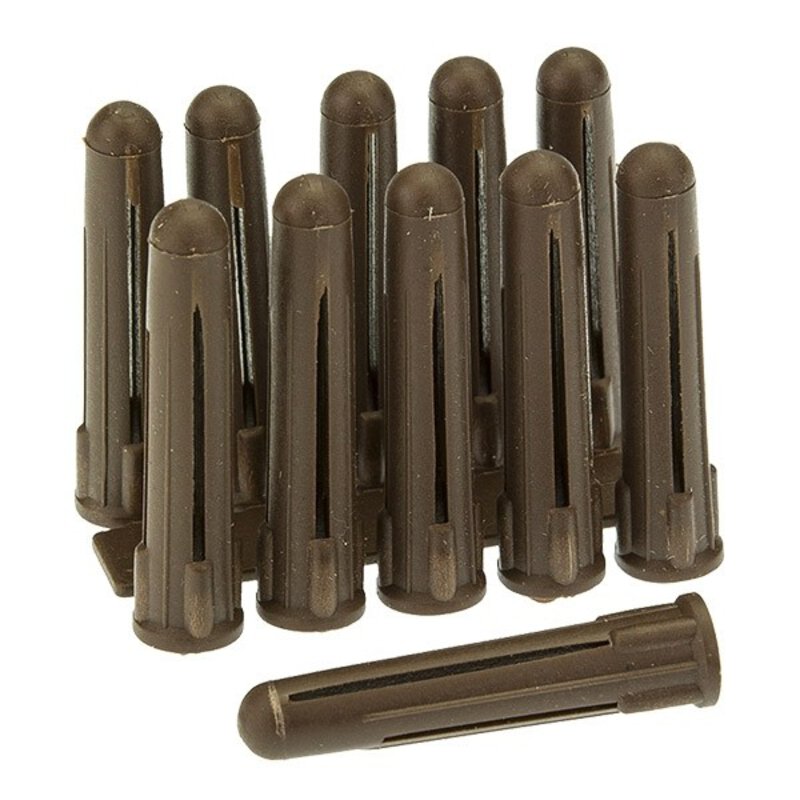 Plastic Expansion Plugs - Brown (Pk100)