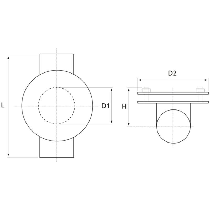 CIS 80mm Access Pipe (Round Door)