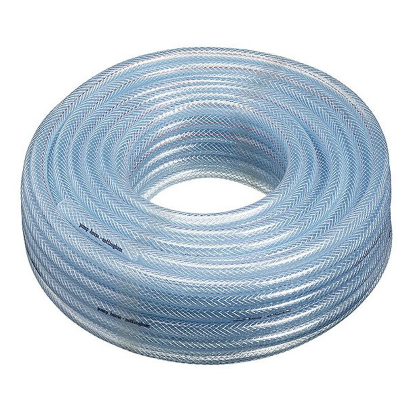 5/8"(15mm) Clear Braided Drain Hose - 30m