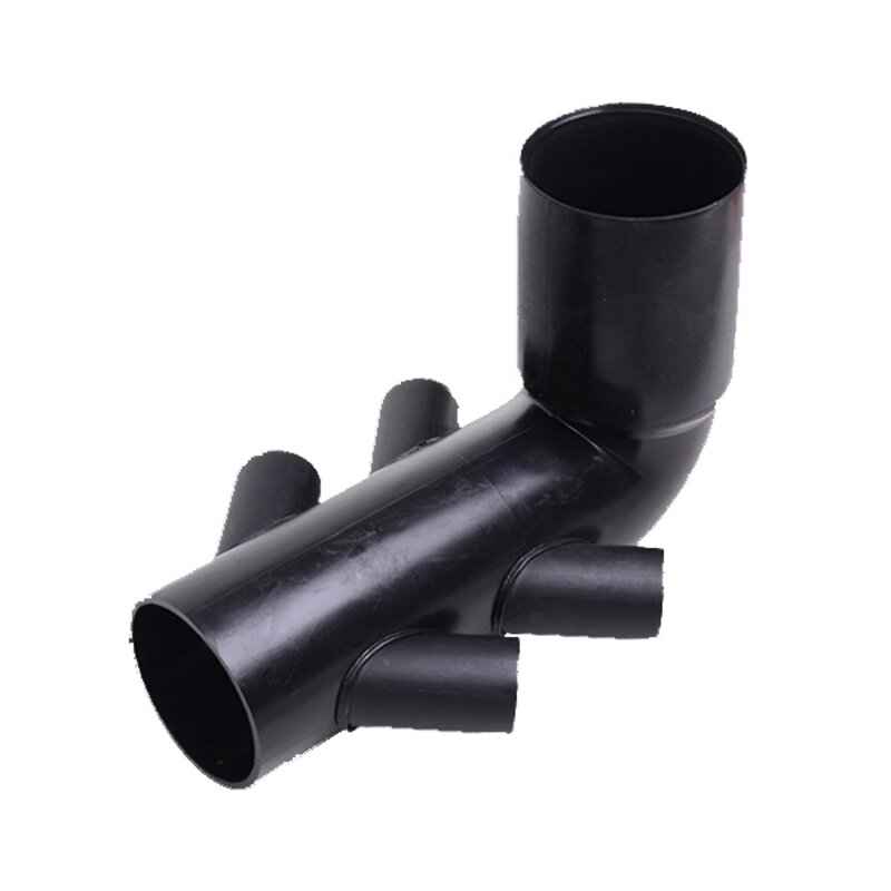 110x110mm 90° HDPE Long WC Adaptor Four side inlet 40mm