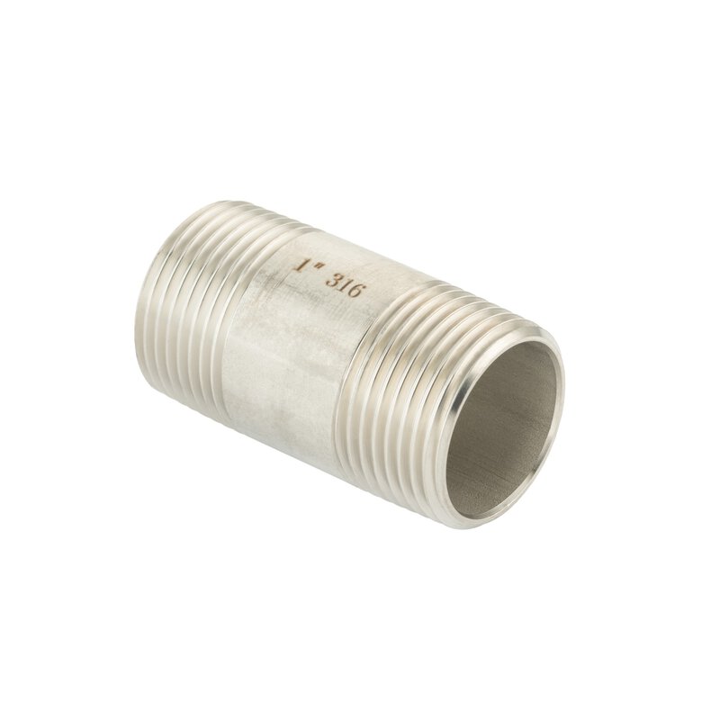 3/4" Stainless Steel BSP Barrel Nipple (316/A4)