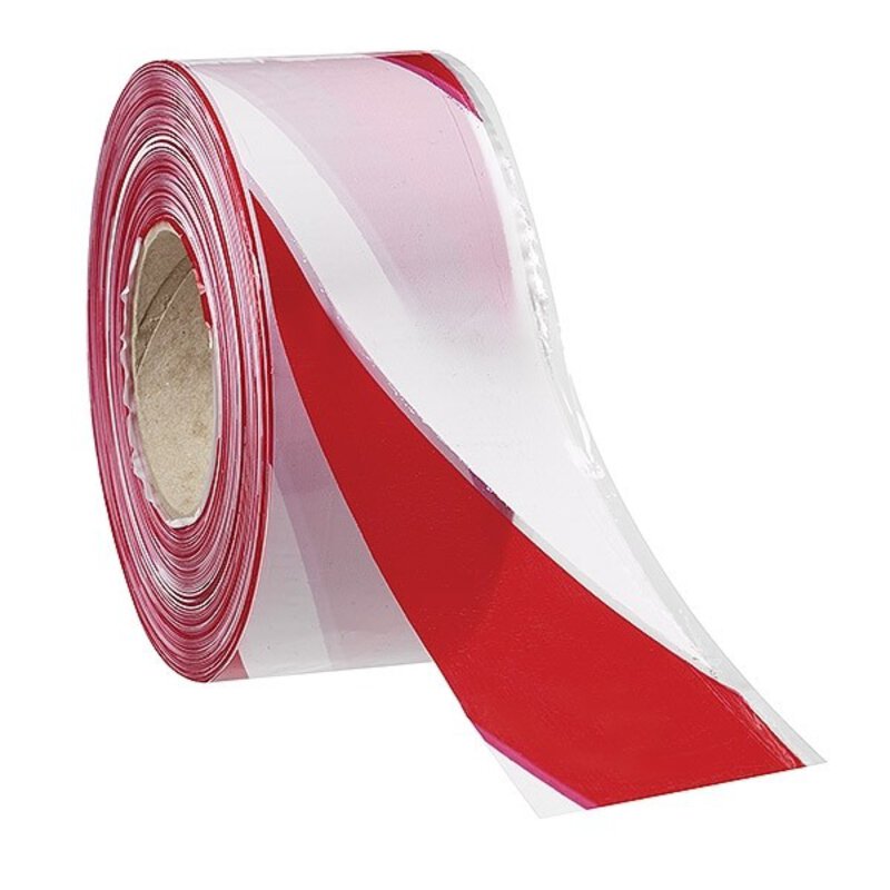Barrier Tape - Red/White (72mm x 500mt)