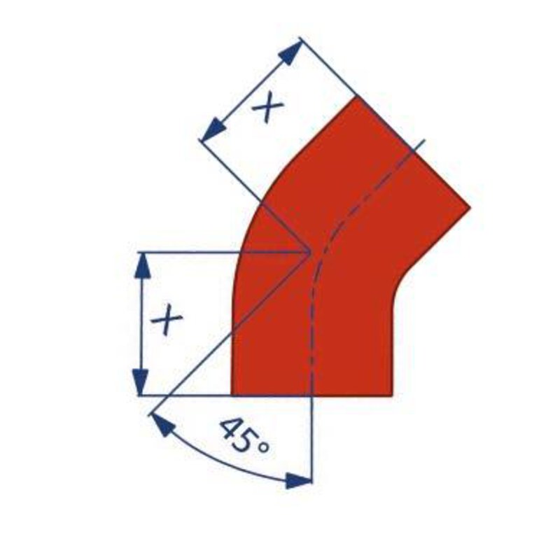 CIS 100mm x 45 Bend Cast Iron Fitting