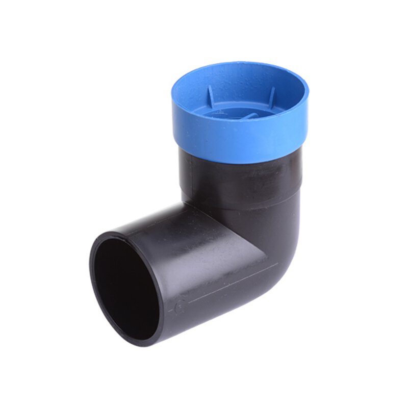 50 x 58mm 90° HDPE Bend Adaptor c/w protective cap