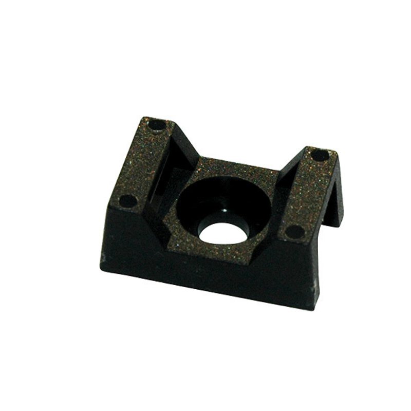 Screw Fixing Cable Tie Mount - Black (Pk100)