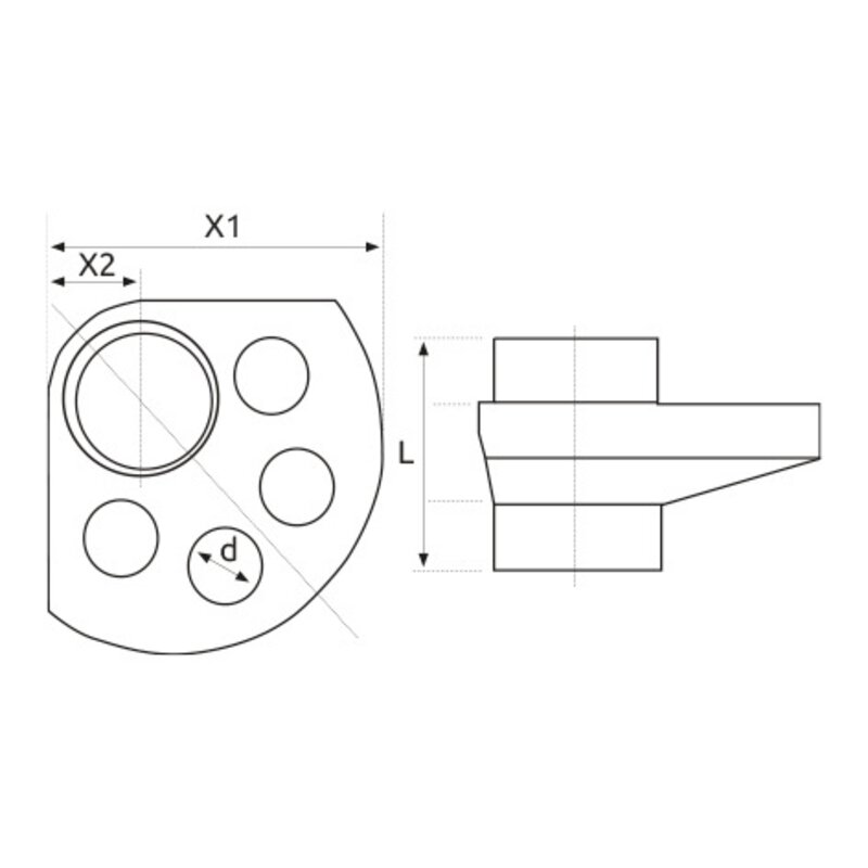 CIS 100mm Manifold c/w 4 x 1 1/2" waste adaptors