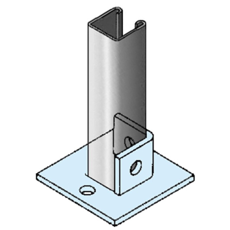 Single Channel Base Plate (100 x 100mm)FB106