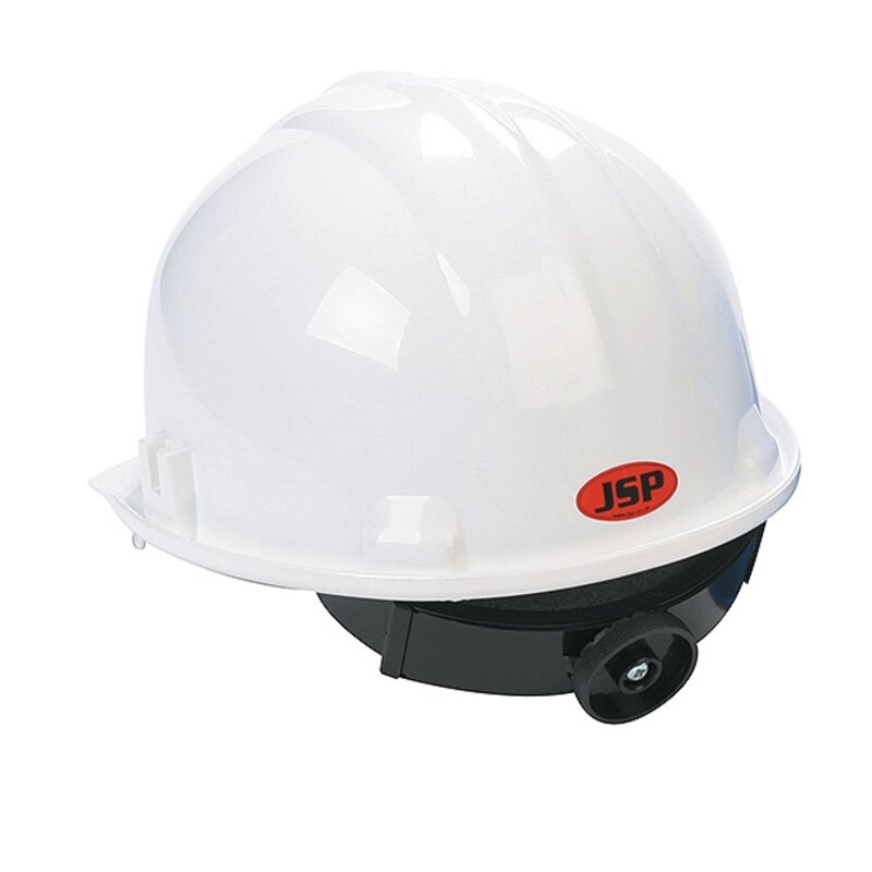 Comfort Plus Safety Helmet - White - Ratchet Adjustment