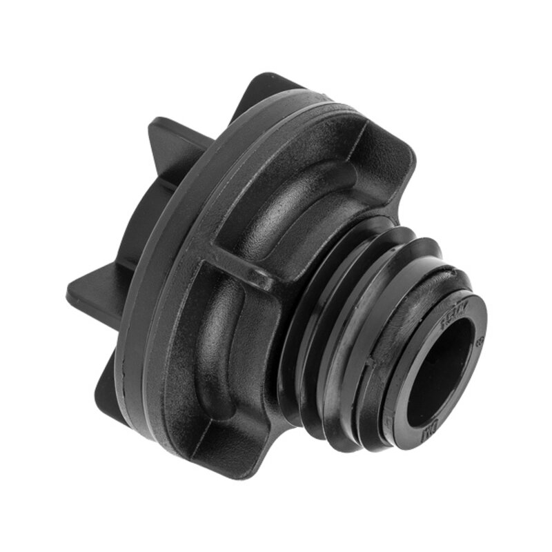 15mm x 1/2" Tank Connector - Black Polybutylene Push-Fit