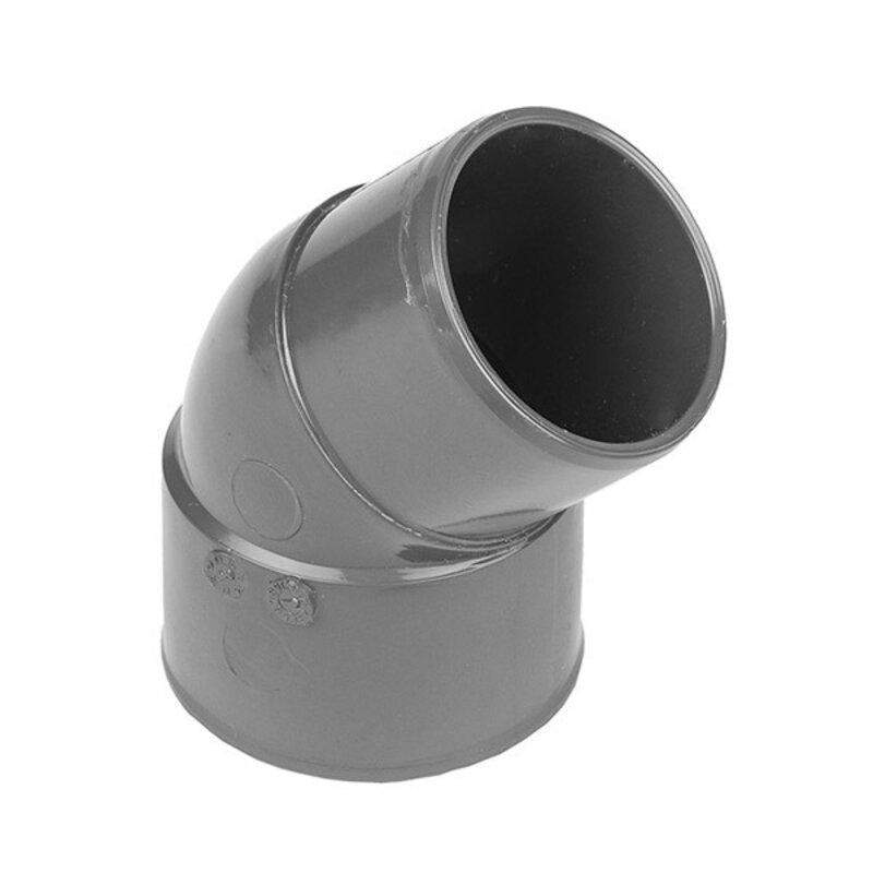 2" / 50mm 45 MxF Spigot Bend Grey Solvent Waste