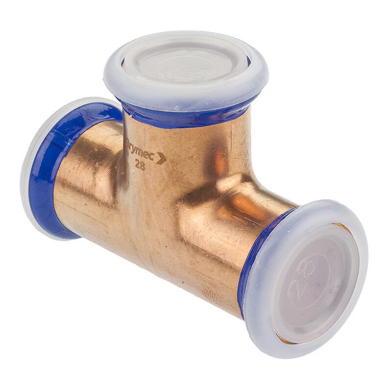 22mm Copper-Press Equal Tee (M-Profile)