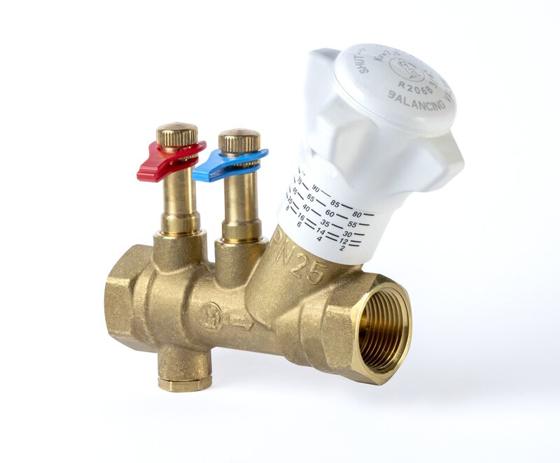 3/4" DZR Brass Commissioning Partner Valve - Fixed Orifice