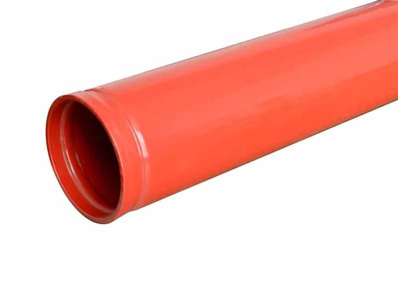 2" Red HEAVY Grooved Steel Tube 3.2mt EN10255/EN10217-0