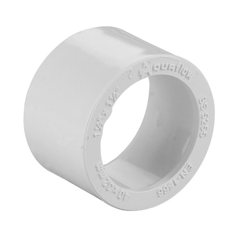 1 1/2-1 1/4" / 40-32mm Reducer White Solvent Waste