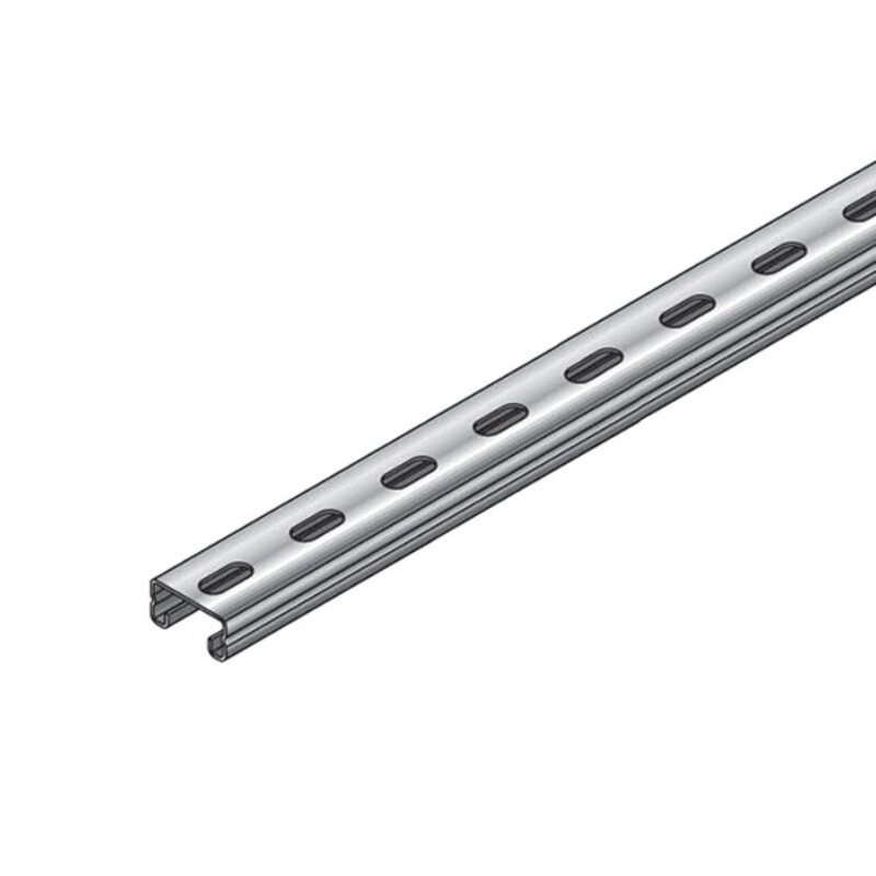 41 x 21 x 1.5mm x 3m Light Gauge Slotted Channel