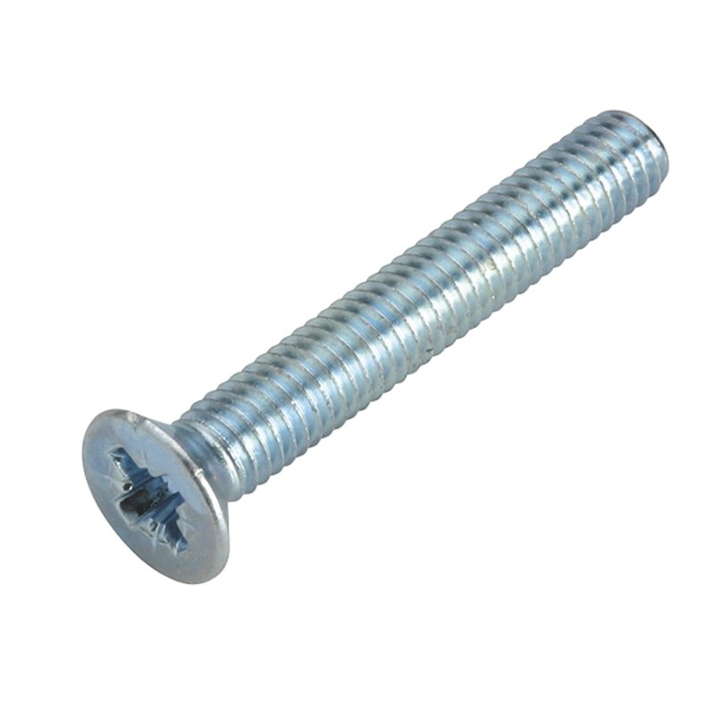 M5 x 80 CSK Crossed Head Machine Screw - BZP