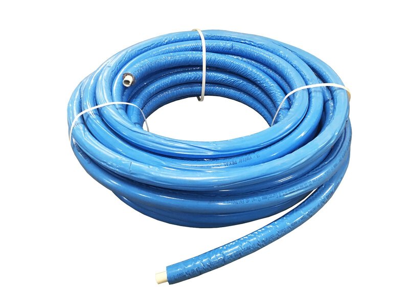 16mm x 50m WRAS Multilayer Pipe with 13mm BLUE Insulation